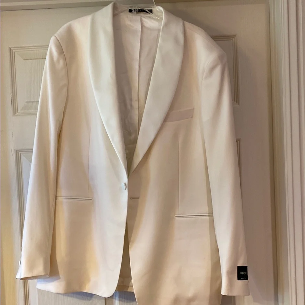 Todd Snyder Ivory Shawl Collar Tuxedo Jacket Sz 46R. NWT See Pictures.